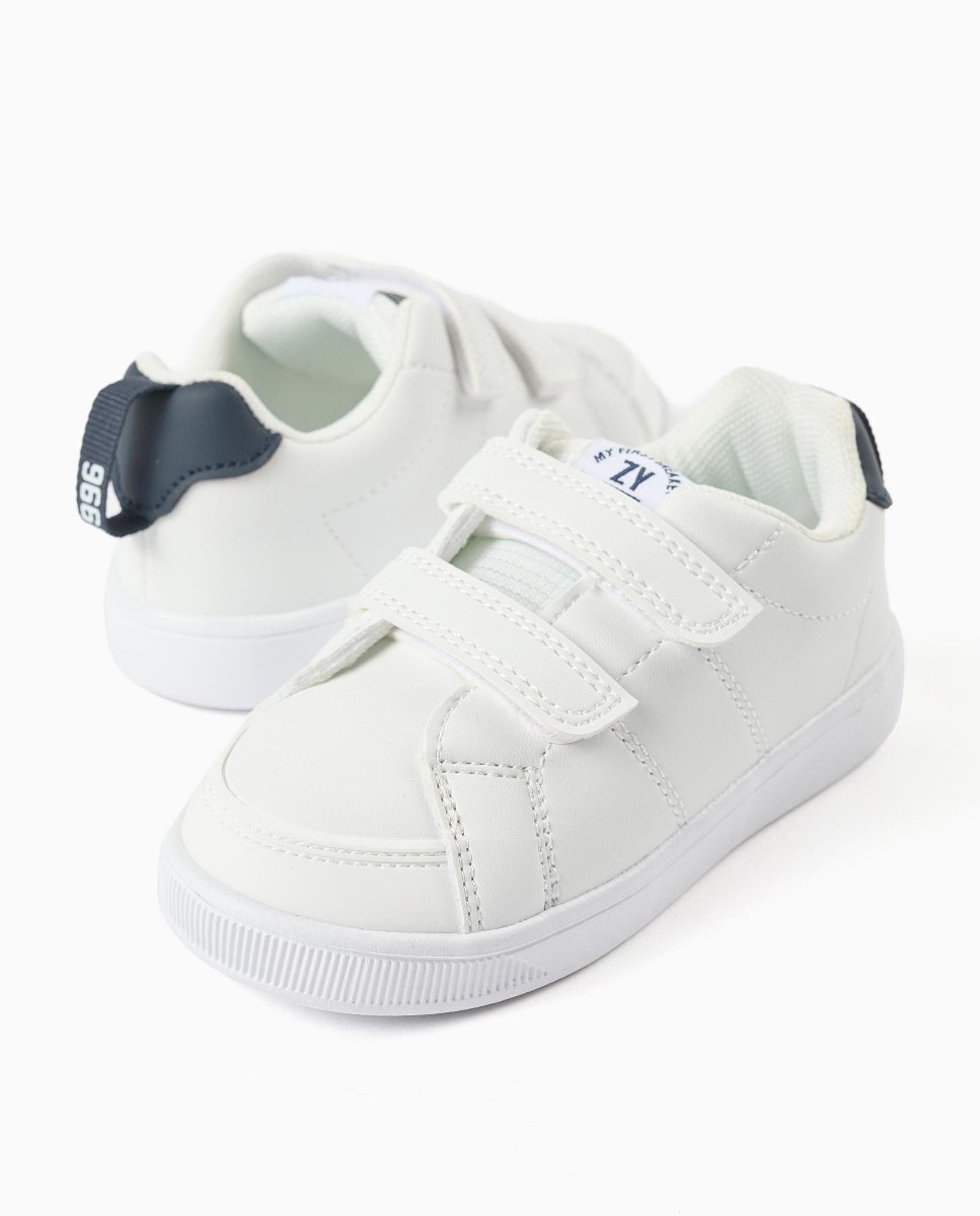 Zapatillas deportivas de bebé niño con tiras autoadherentes y suela antideslizante - Zippy - Azul marino Azul marino-2