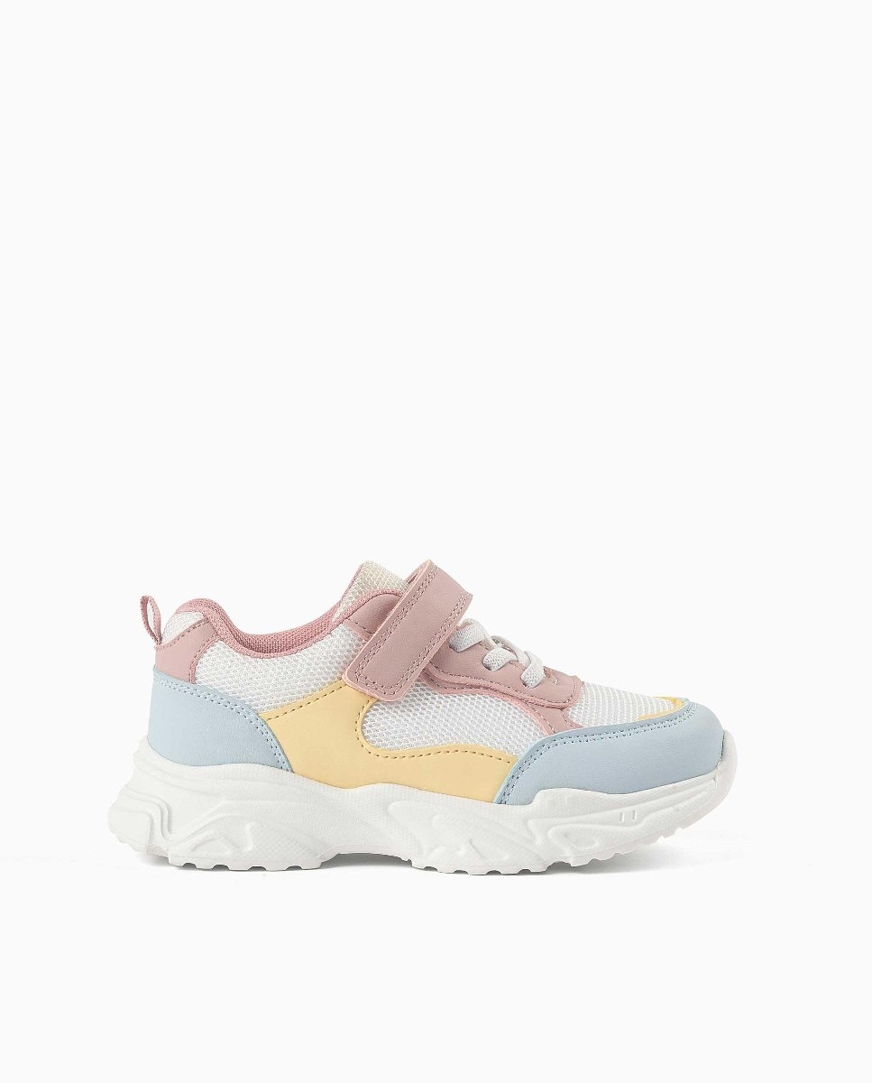 Zapatillas deportivas de niña con tira autoadherente y suela antideslizante - Zippy - Multicolor Multicolor-1