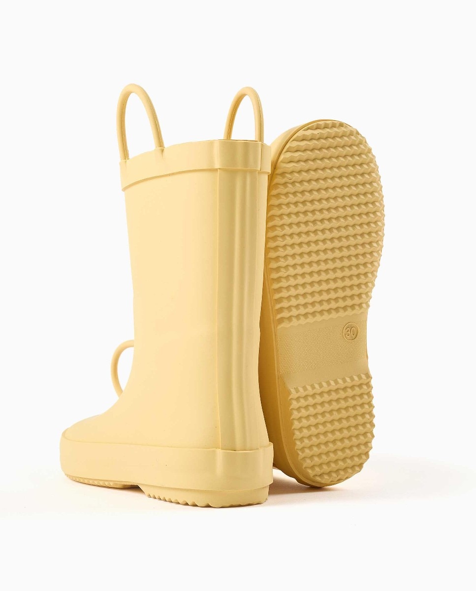 Botas de agua de niña con asas y suela antideslizante - Zippy - Amarillo Amarillo-3