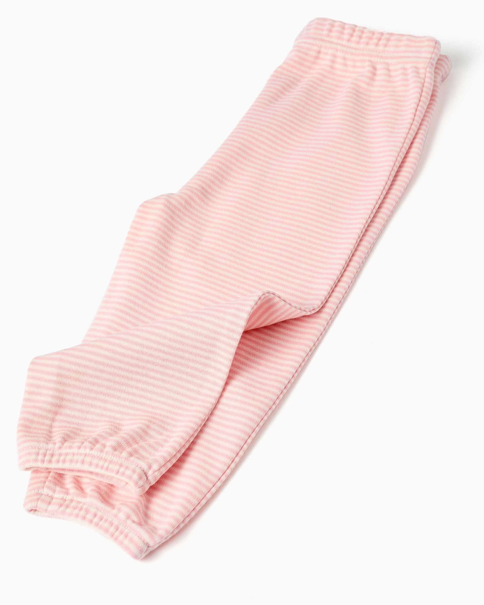 Pijama de bebé niña 100% algodón y con estampado floral - Zippy - Blanco Blanco-4