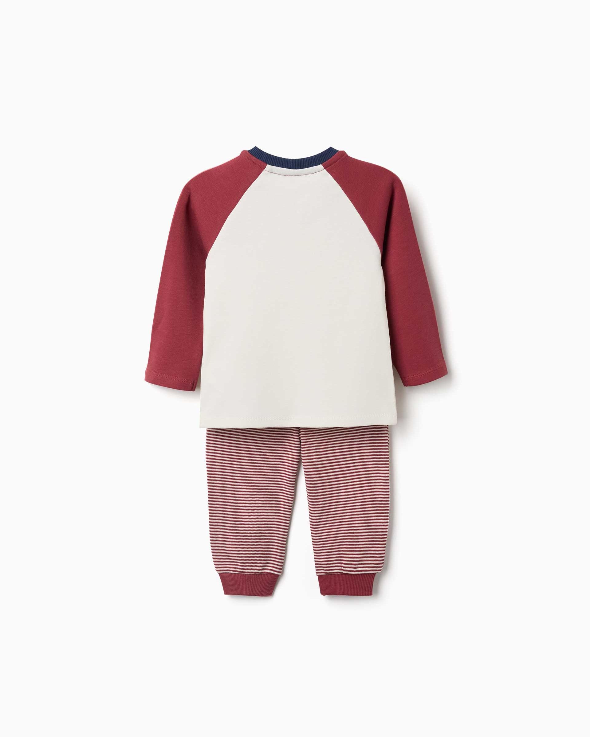 Pijama de bebé niño 100% algodón y con estampado de coches - Zippy - Rojo Rojo-2