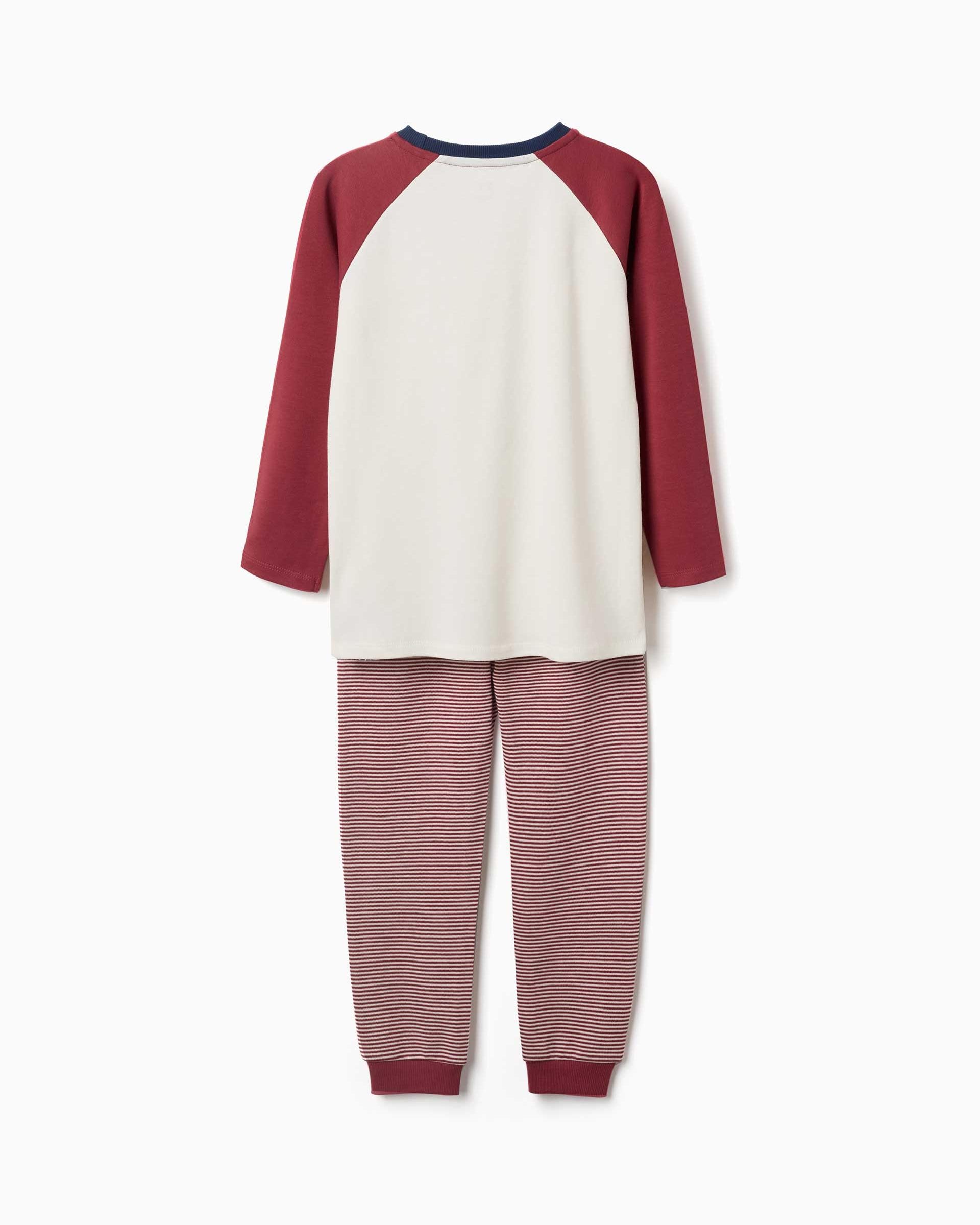 Pijama de niño 100% algodón y con estampado de coches - Zippy - Rojo Rojo-2