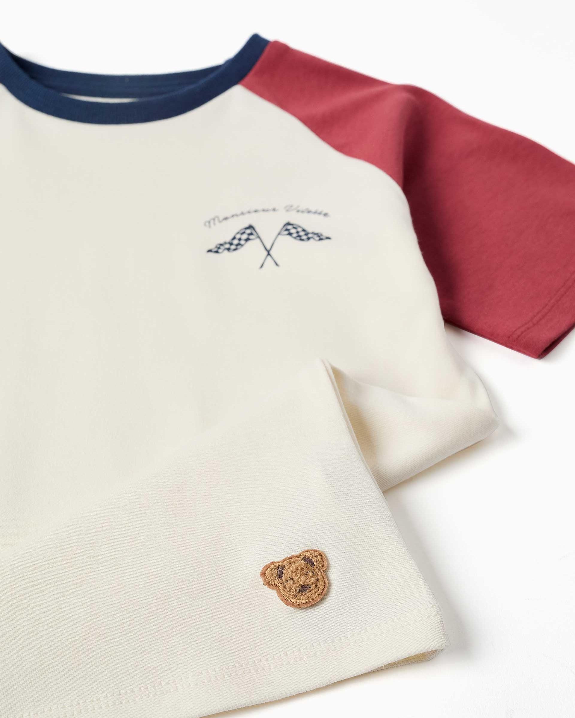 Pijama de niño 100% algodón y con estampado de coches - Zippy - Rojo Rojo-5