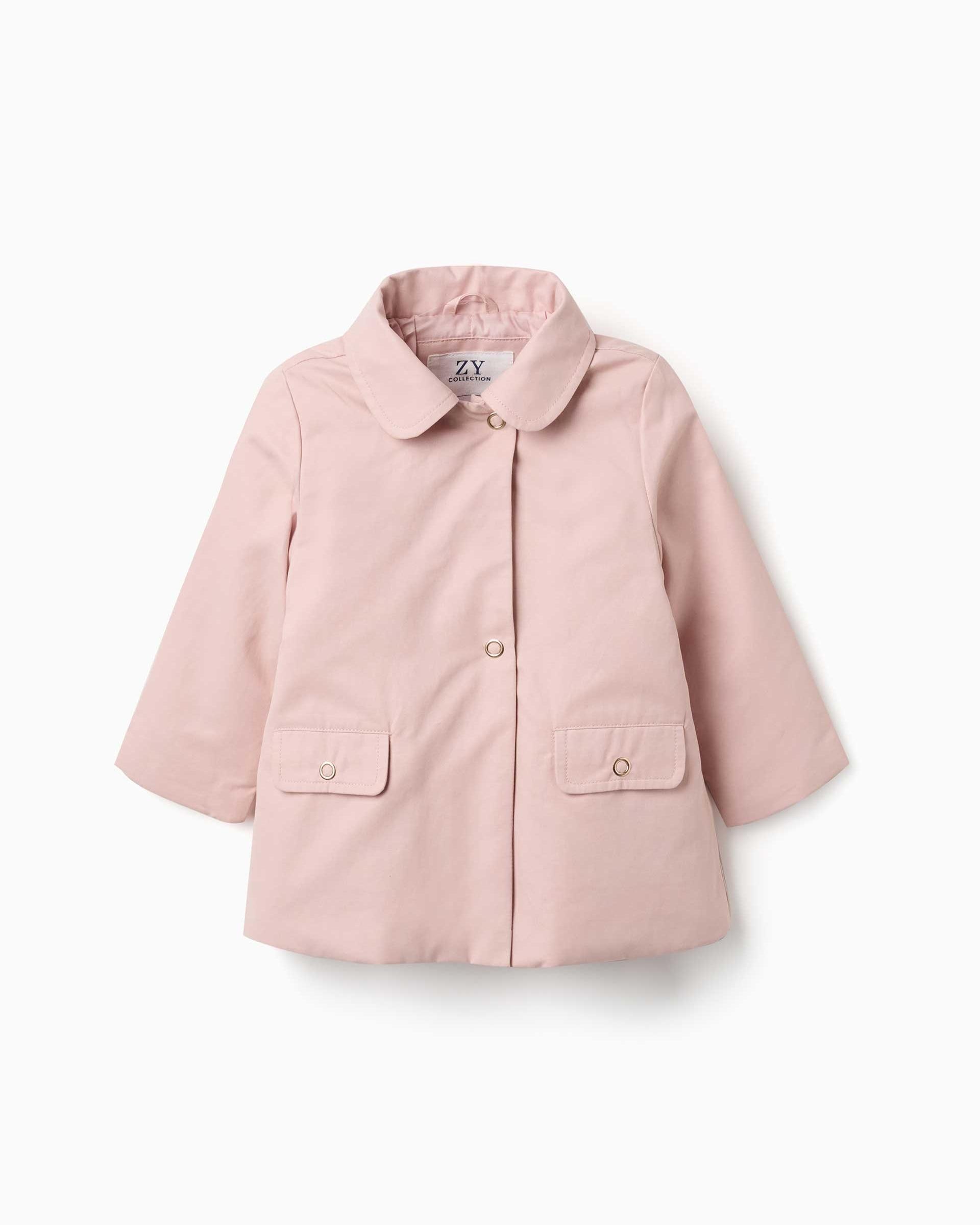Imagen 4 de Parka de bebé niña con capucha desmontable y forro - Zippy - Rosa Rosa