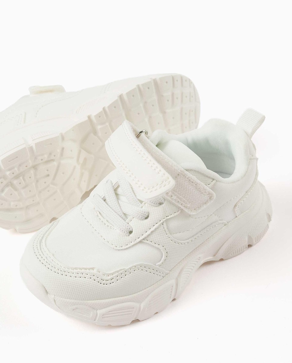 Zapatillas deportivas de bebé niña con interior respirable y suela antideslizante - Zippy - Blanco Blanco-4
