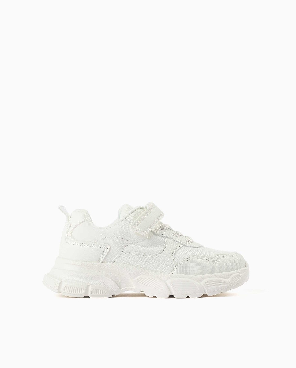Zapatillas deportivas de niña con interior respirable y suela antideslizante - Zippy - Blanco Blanco-1
