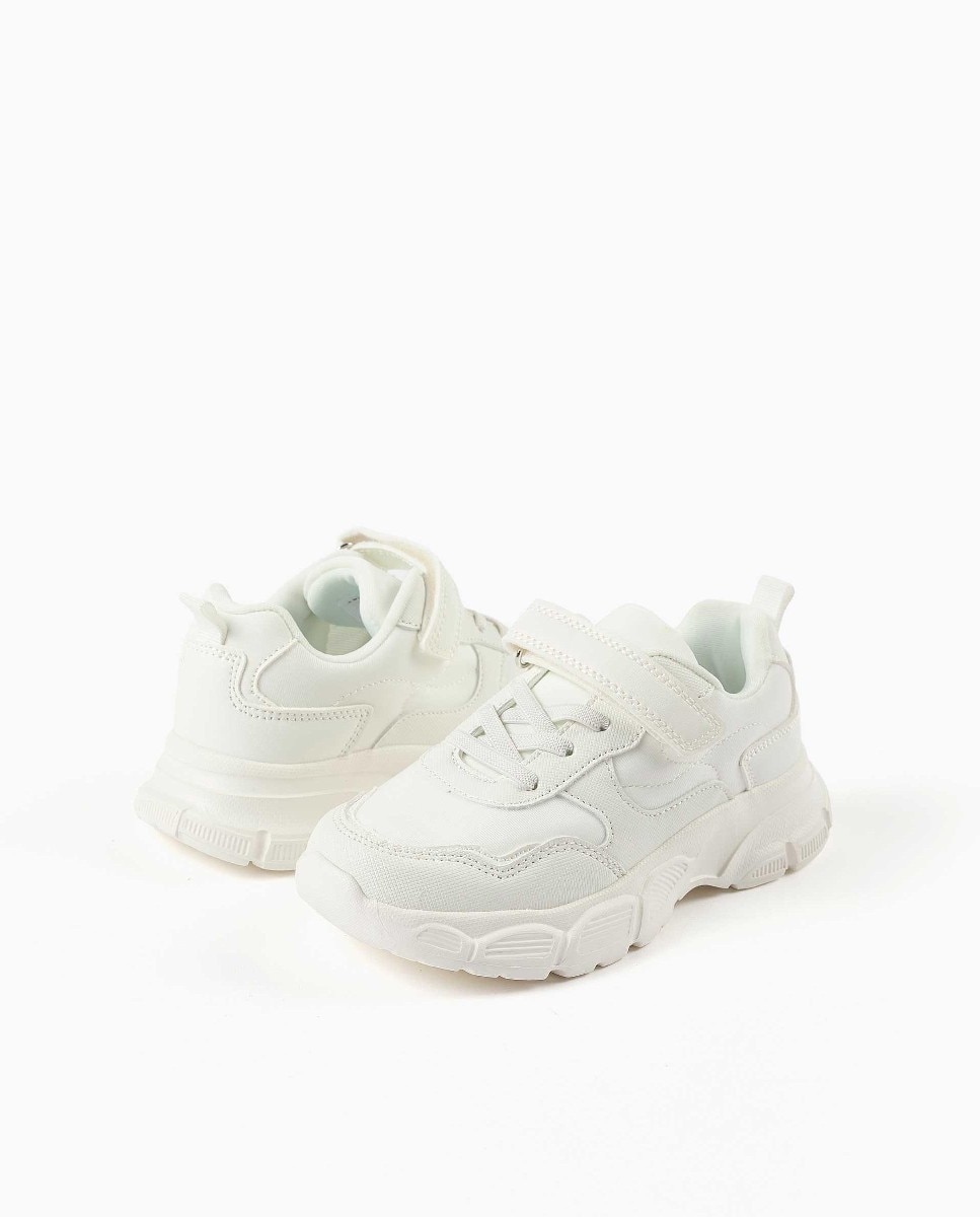 Zapatillas deportivas de niña con interior respirable y suela antideslizante - Zippy - Blanco Blanco-2