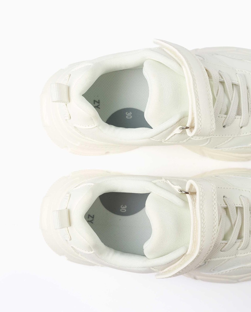 Zapatillas deportivas de niña con interior respirable y suela antideslizante - Zippy - Blanco Blanco-3