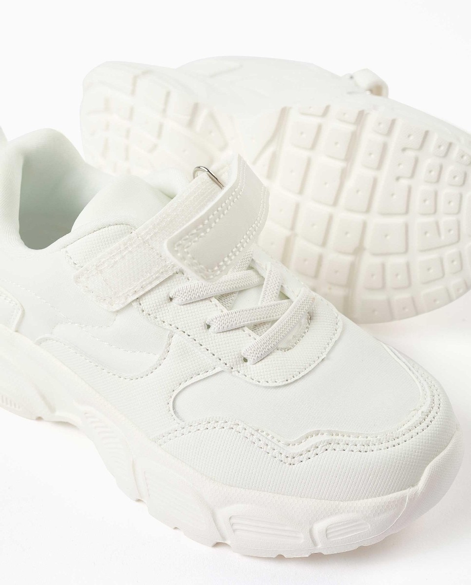 Zapatillas deportivas de niña con interior respirable y suela antideslizante - Zippy - Blanco Blanco-4