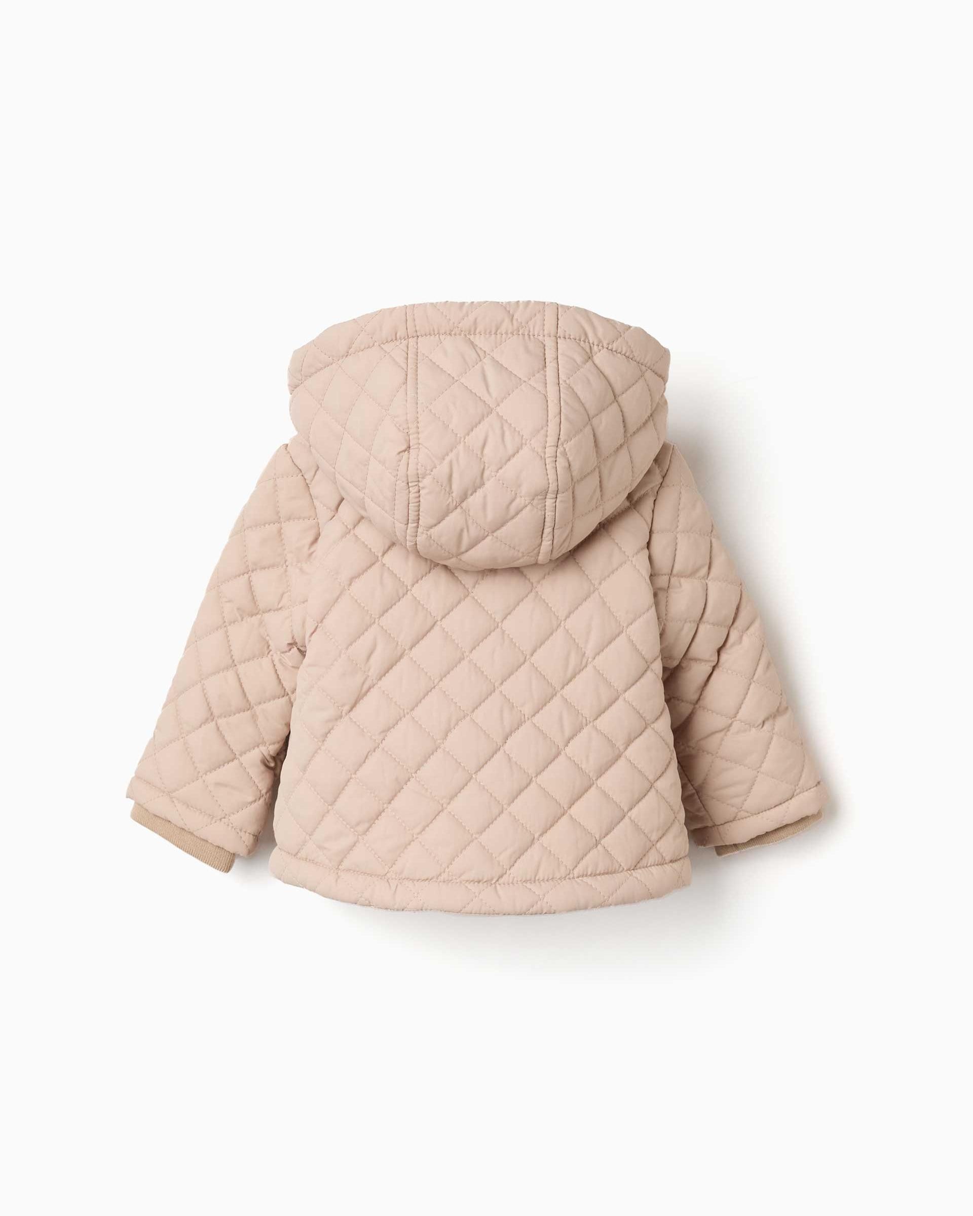 Imagen 3 de Parka de bebé niña acolchada y con capucha desmontable - Zippy - Beige Beige
