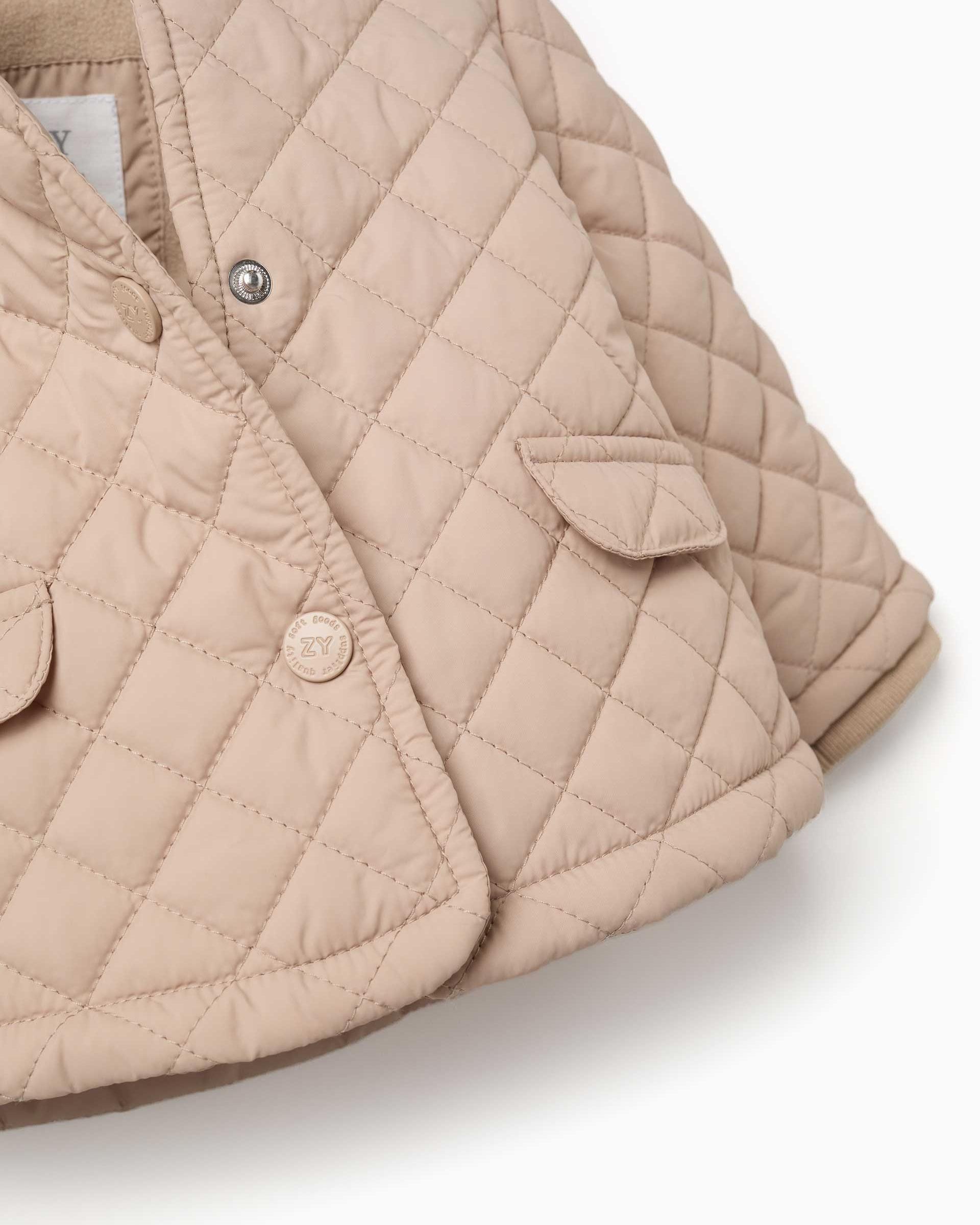 Imagen 2 de Parka de bebé niña acolchada y con capucha desmontable - Zippy - Beige Beige