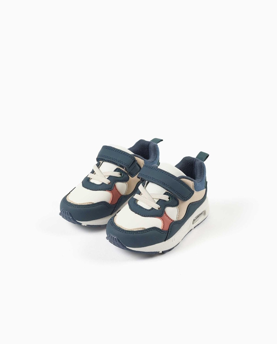 Imagen 2 de Zapatillas deportivas de bebé niño con tira autoadherente y suela antideslizante - Zippy - Multicolor Multicolor
