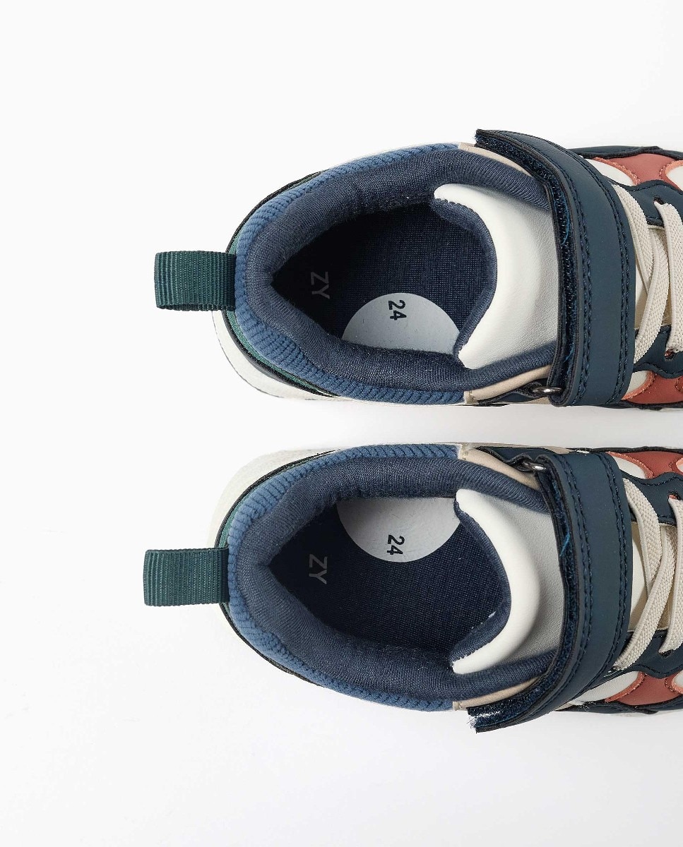 Imagen 3 de Zapatillas deportivas de bebé niño con tira autoadherente y suela antideslizante - Zippy - Multicolor Multicolor