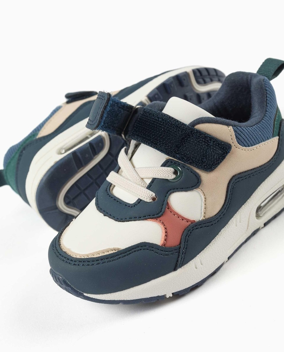 Imagen 4 de Zapatillas deportivas de bebé niño con tira autoadherente y suela antideslizante - Zippy - Multicolor Multicolor