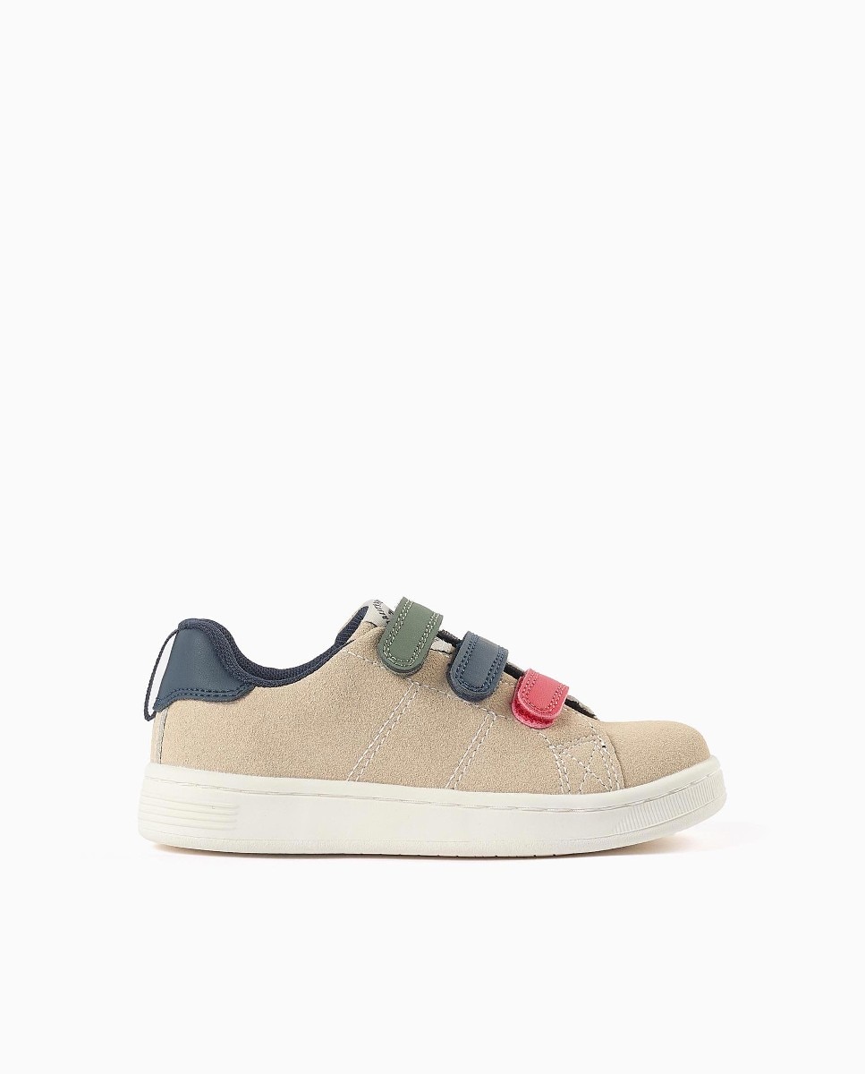 Zapatillas bajas de niño con tiras autoahderentes y suela antideslizante - Zippy - Beige Beige-1