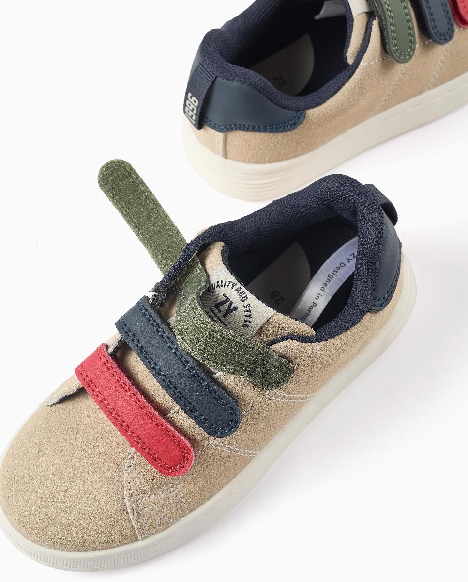 Zapatillas bajas de niño con tiras autoahderentes y suela antideslizante - Zippy - Beige Beige-4