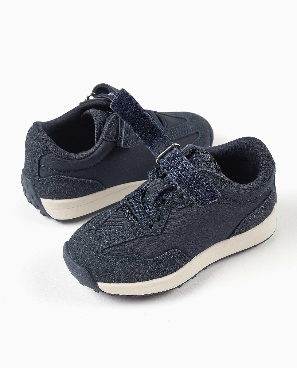 Zapatillas deportivas de bebé niño con interior respirable y suela antideslizante - Zippy - Azul Azul-4