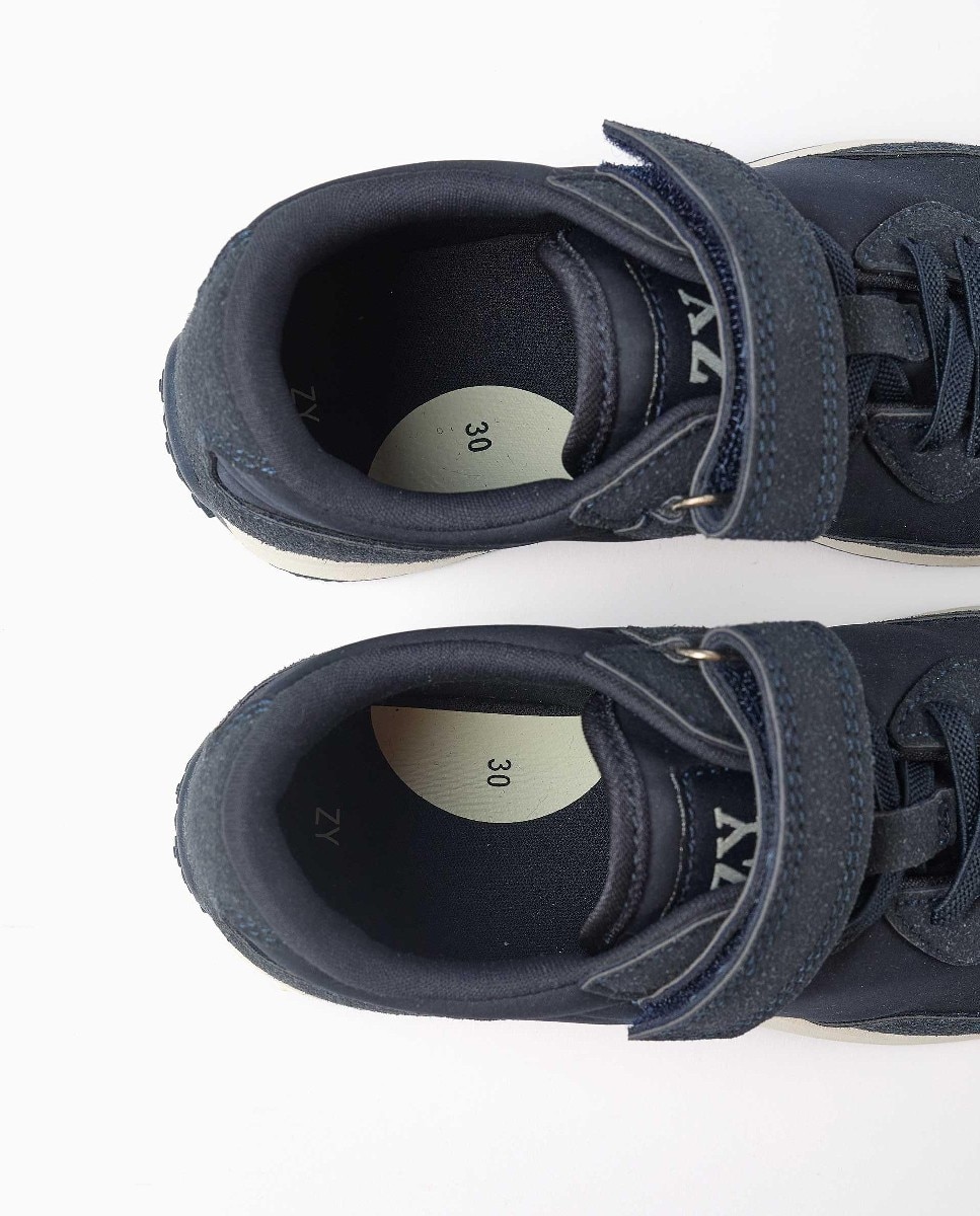 Imagen 3 de Zapatillas bajas de niño con interior respirable y suela antideslizante - Zippy - Azul Azul