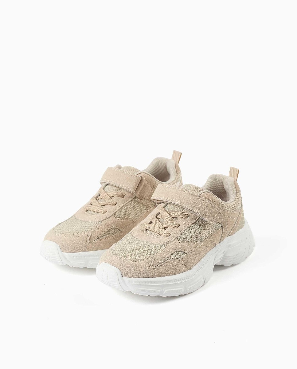 Imagen 2 de Zapatillas deportivas de niño de malla y con suela antideslizante - Zippy - Beige Beige