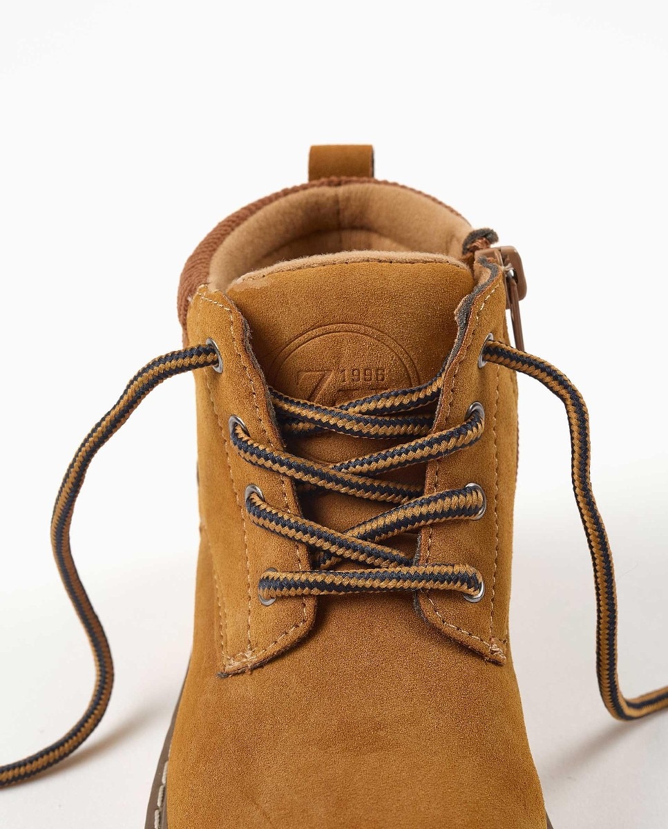 Imagen 4 de Botas de niño tipo montaña con cordones y suela antideslizante - Zippy - Marrón Marrón