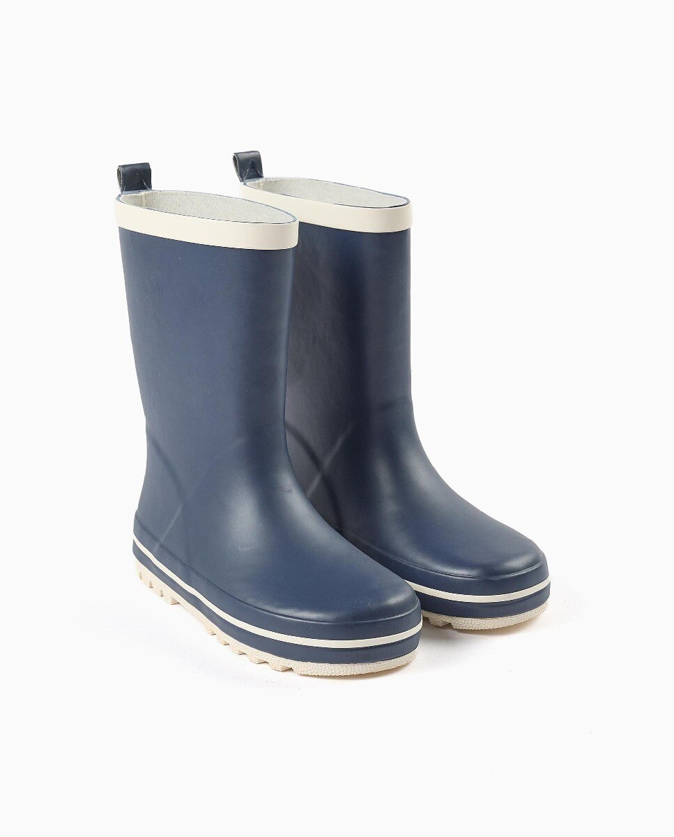 Botas de agua de niño de goma y con suela antideslizante - Zippy - Azul Azul-2