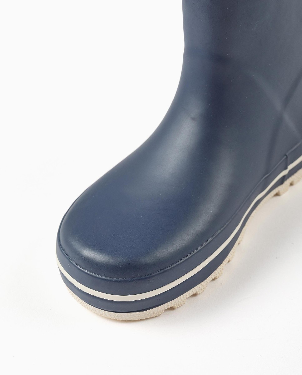 Botas de agua de niño de goma y con suela antideslizante - Zippy - Azul Azul-4