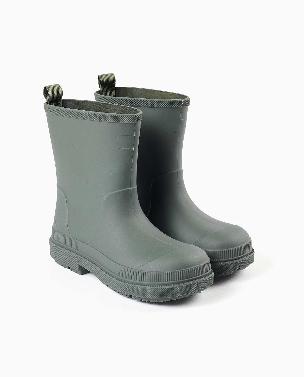 Botas de agua de niño de goma y con suela antideslizante - Zippy - Verde Verde-2