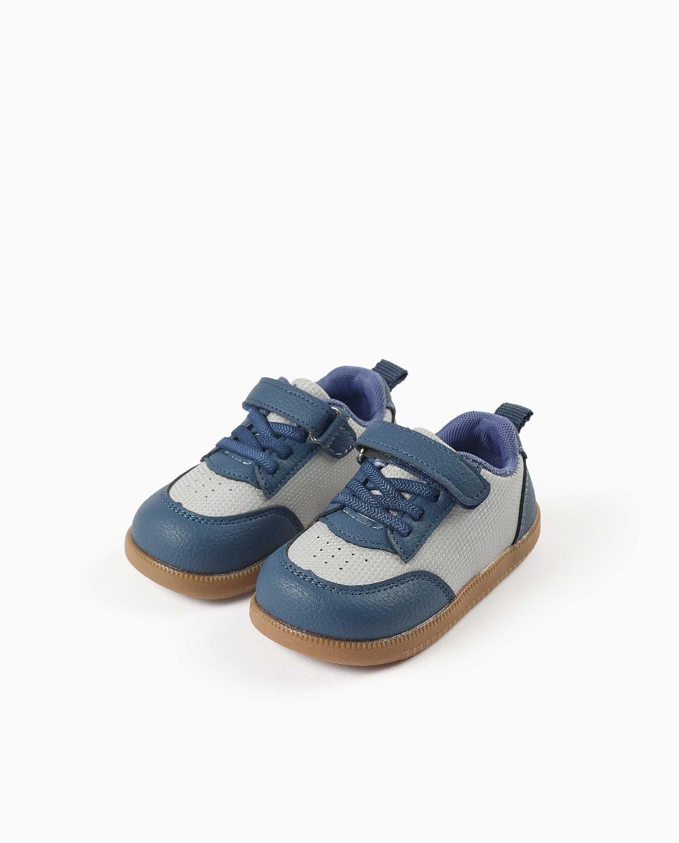 Imagen 2 de Zapatillas deportivas de bebé niño barefoot y con suela de caucho antideslizante - Zippy - Azul Azul