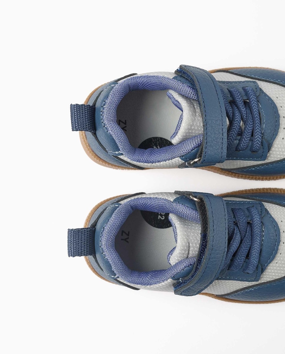 Imagen 3 de Zapatillas deportivas de bebé niño barefoot y con suela de caucho antideslizante - Zippy - Azul Azul