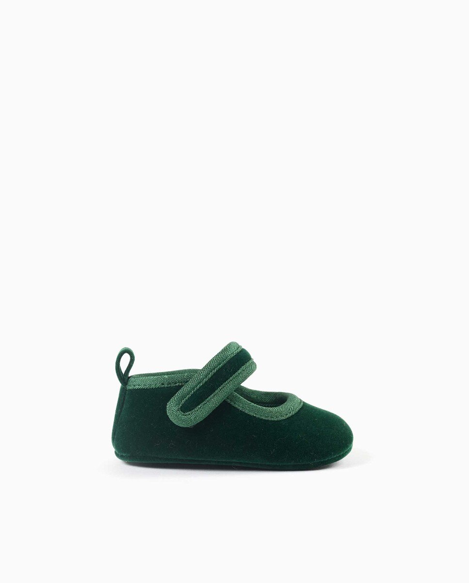 Pepitos de bebé niña de terciopelo y con tira autoadherente - Zippy - Multicolor Multicolor-1