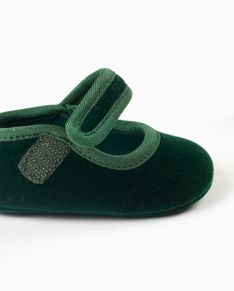 Pepitos de bebé niña de terciopelo y con tira autoadherente - Zippy - Multicolor Multicolor-4