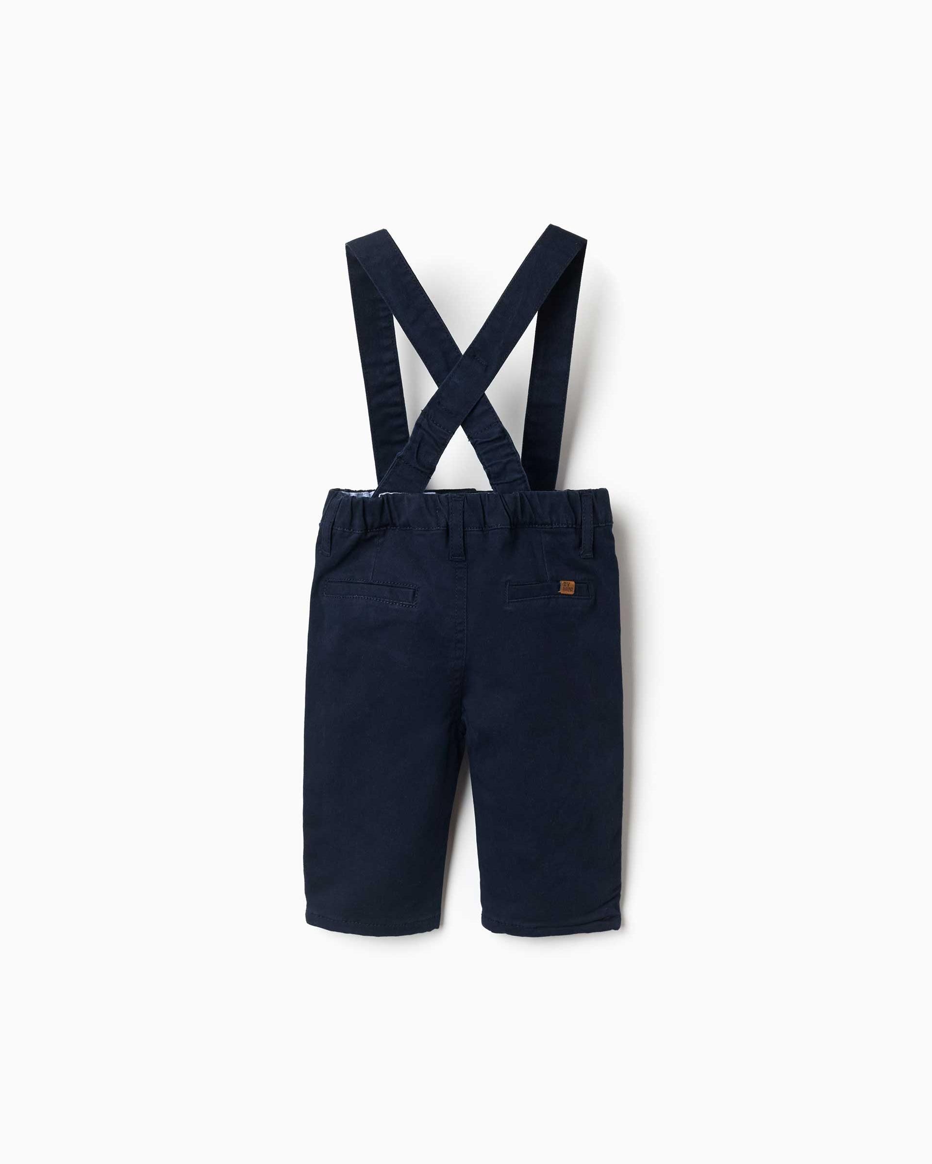Pantalón de bebé niño de sarga - Zippy - Azul marino Azul marino-3