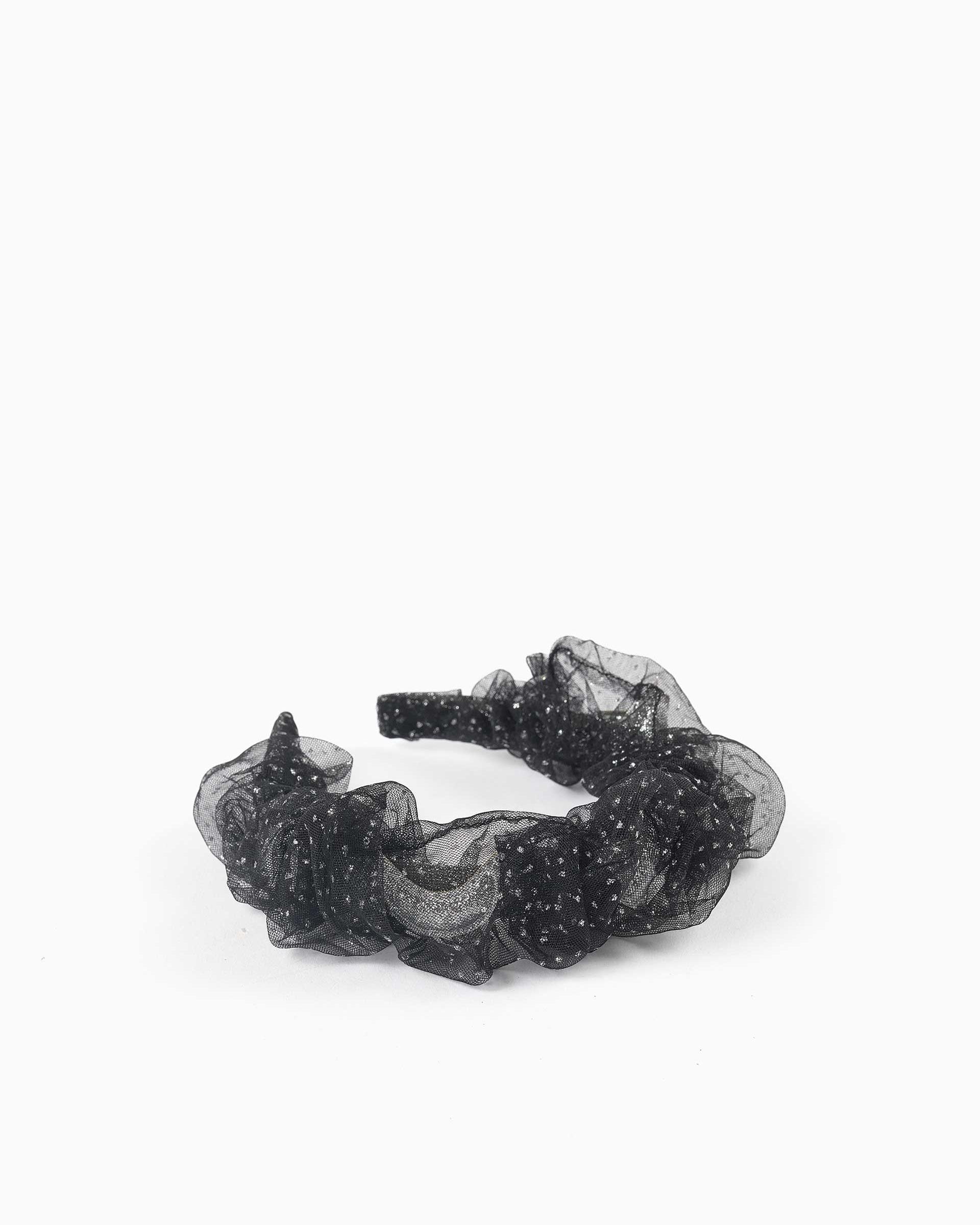 Imagen 2 de Diadema de tul y con lunares de lurex - Zippy - Negro Negro