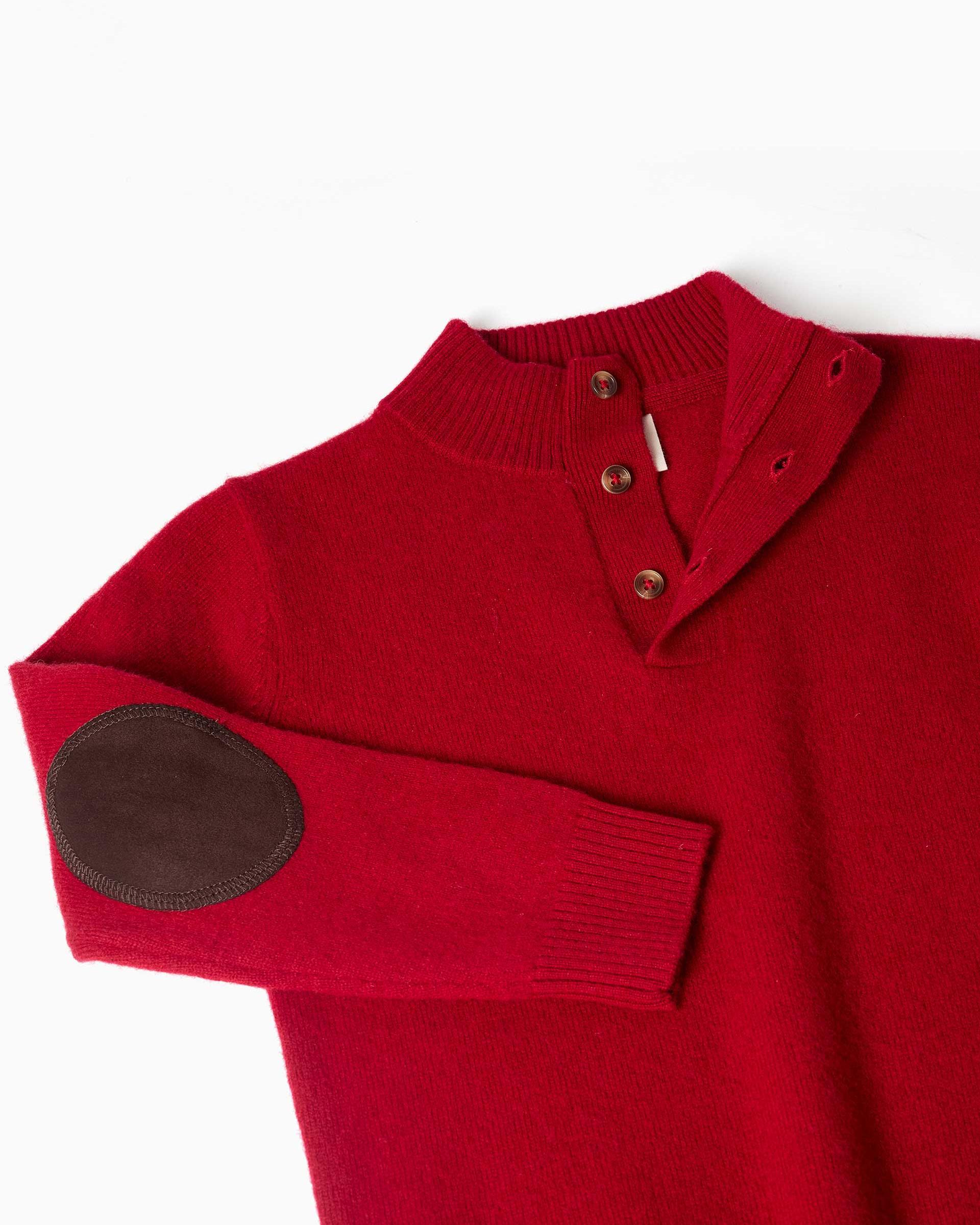 Imagen 2 de Jersey de niño en mezcla de lana y con cuello alto simulado - Zippy - Rojo Rojo