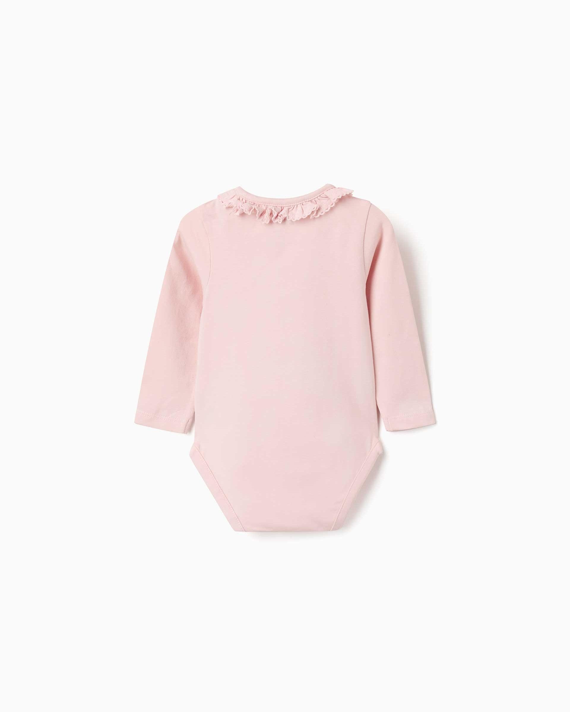 Body de bebé niña de algodón y con estampado - Zippy - Rosa Rosa-3