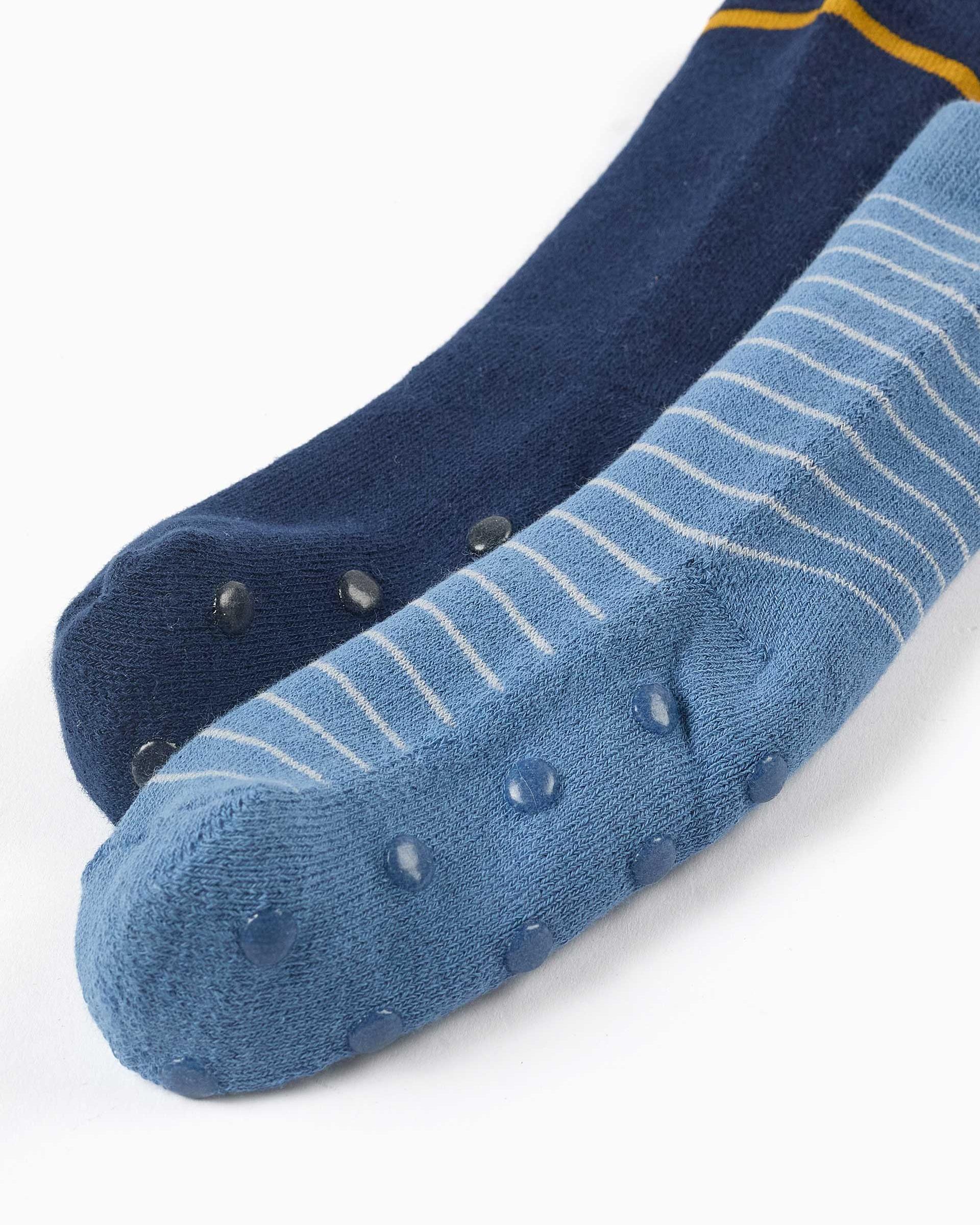Pack de 2 calcetines de niño con forro de rizo y antideslizantes - Zippy - Multicolor Multicolor-2