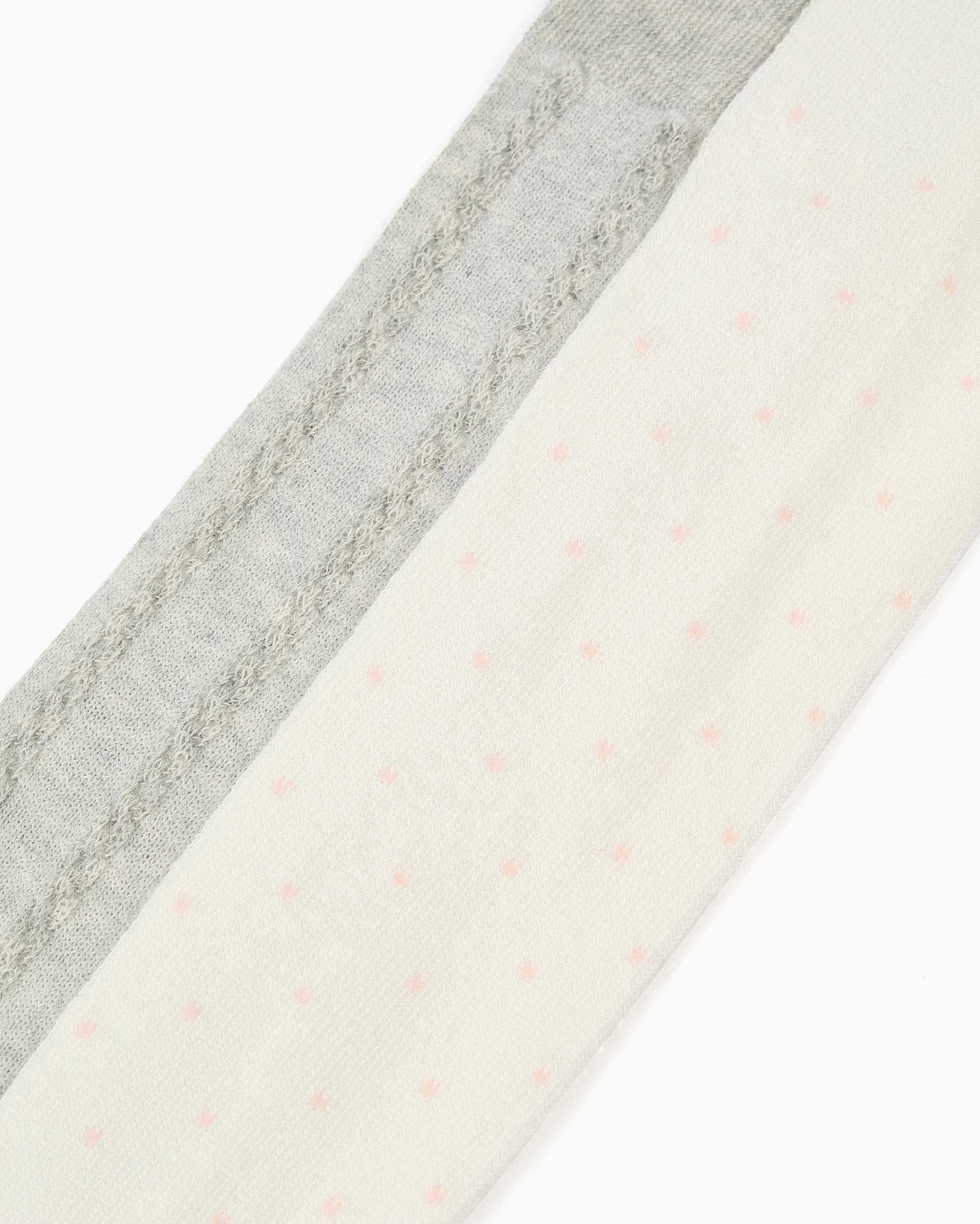 Imagen 3 de Pack de 2 leotardos de bebé niña con lunares y punto trenzado - Zippy - Multicolor Multicolor