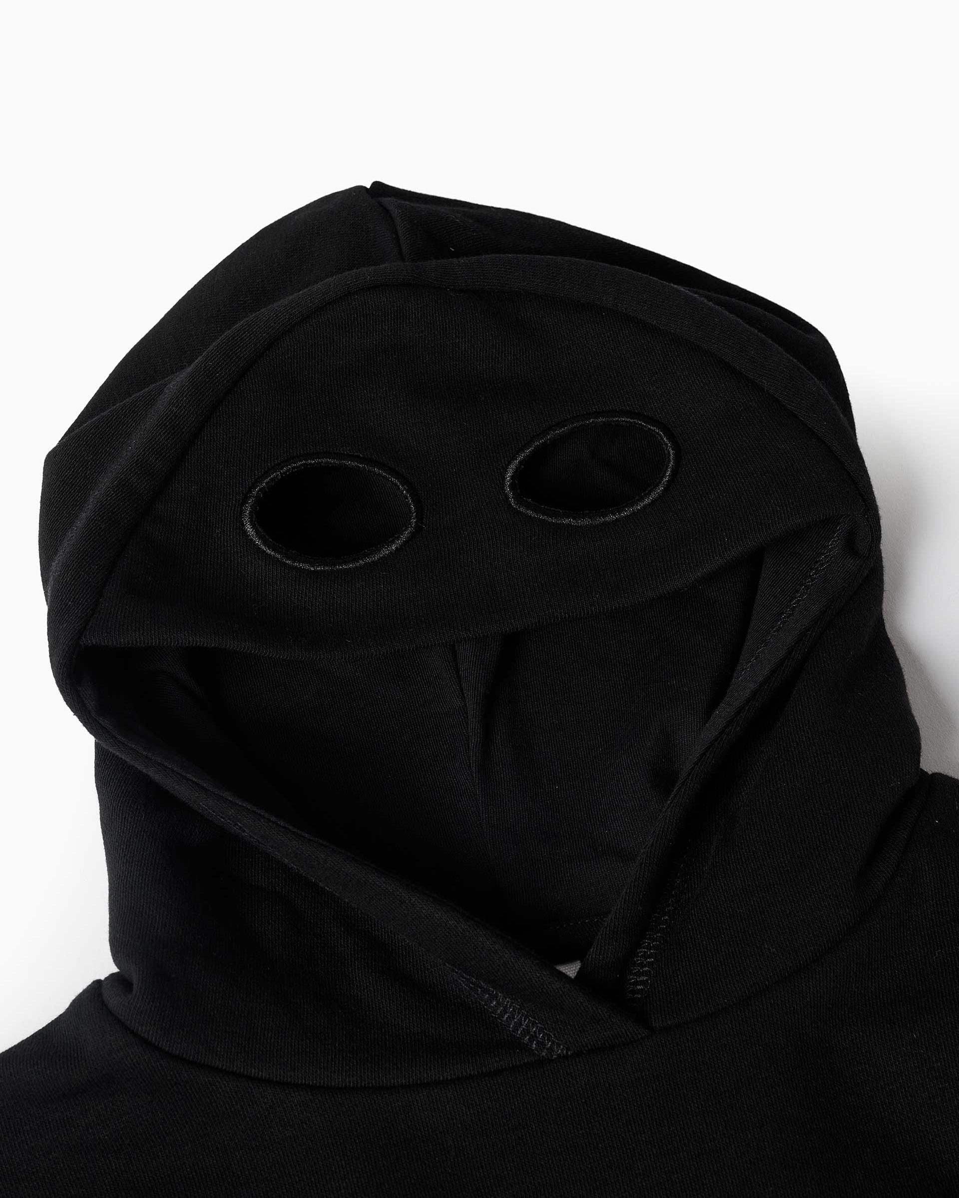 Sudadera de niño con estampado que brilla en la oscuridad y capucha com máscara - Zippy - Negro Negro-2