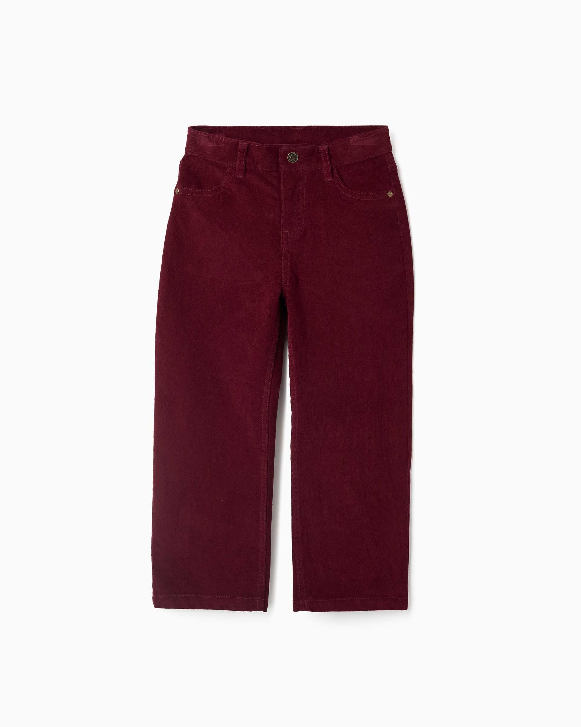 Pantálon de niño de pana y de corte recto - Zippy - Rojo Rojo-1