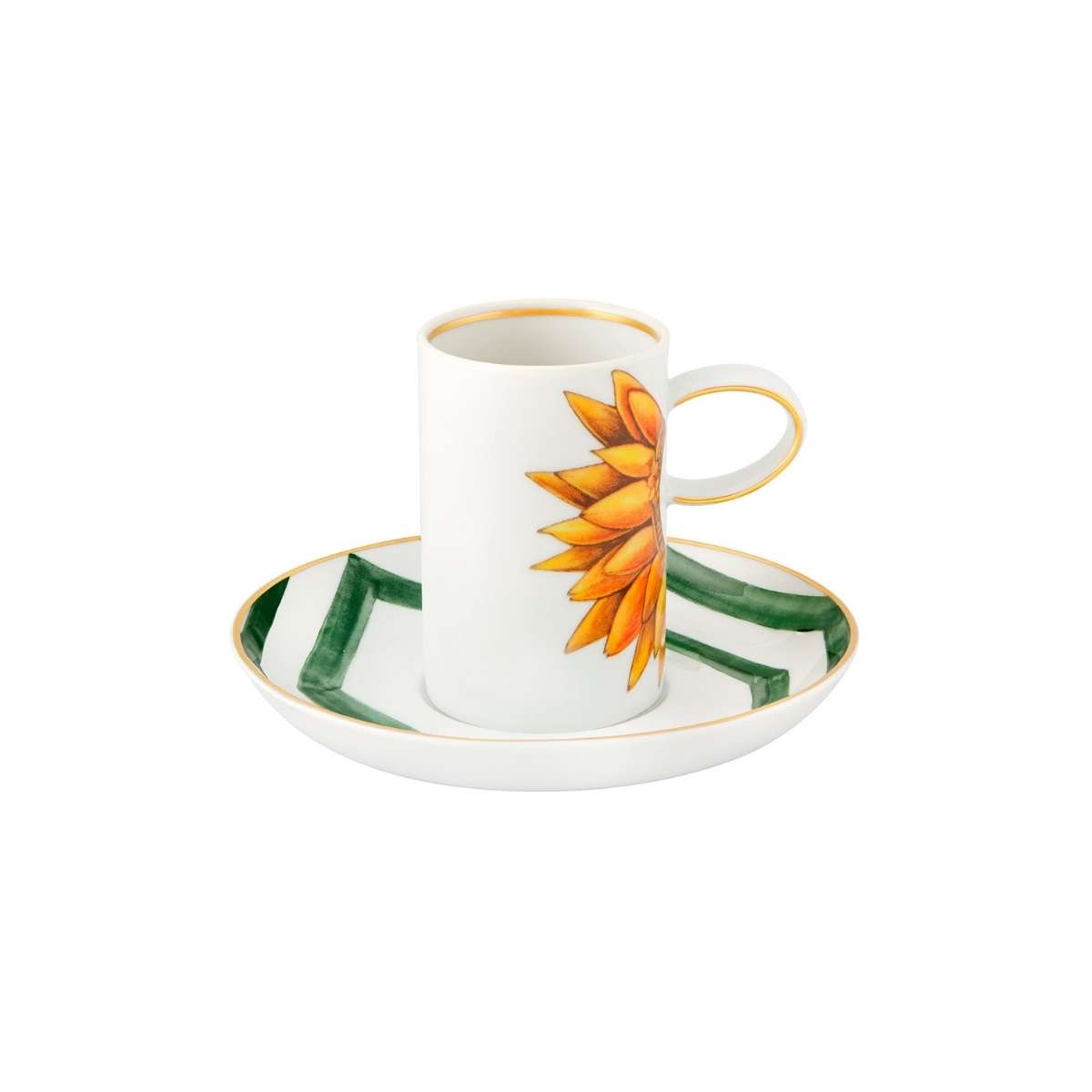 Imagen 1 de Taza de café con plato Amazonía Vista Alegre - Multicolor Multicolor