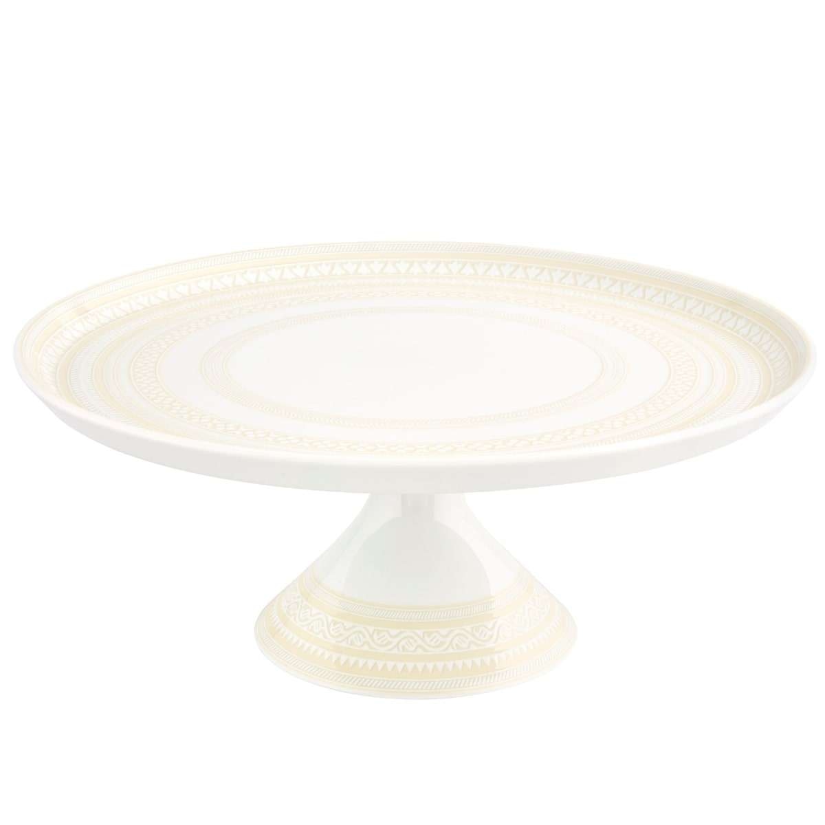Imagen 1 de Plato de tarta con pie Ivory Vista Alegre - Blanco Blanco