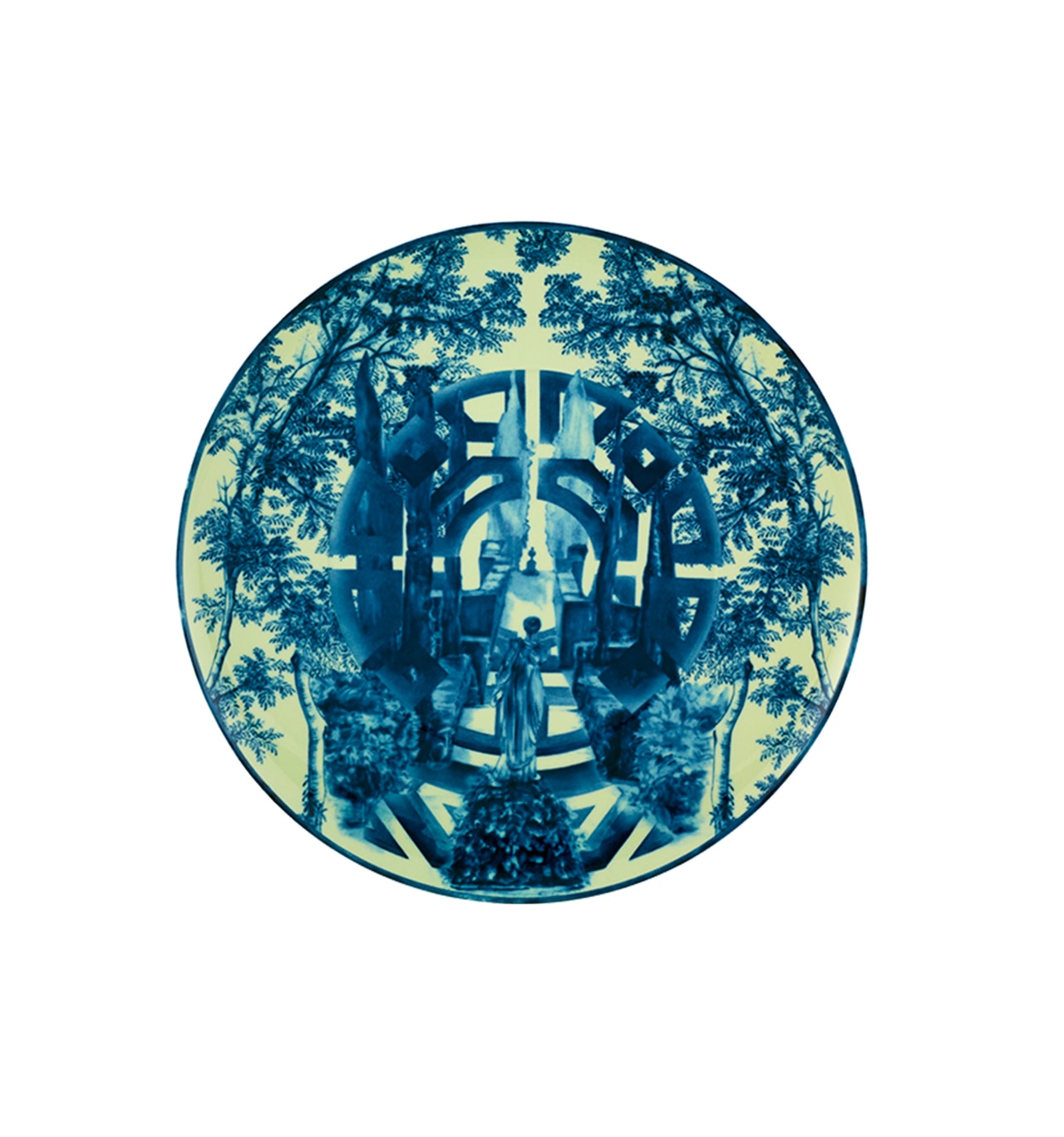 Plato de presentación The Meaning Vista Alegre - Azul Azul-1