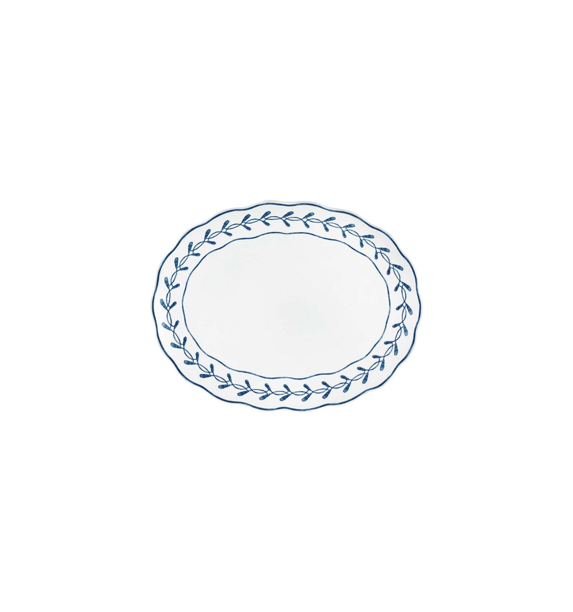 Fuente Oval 28 cm Jane - Azul Azul-1