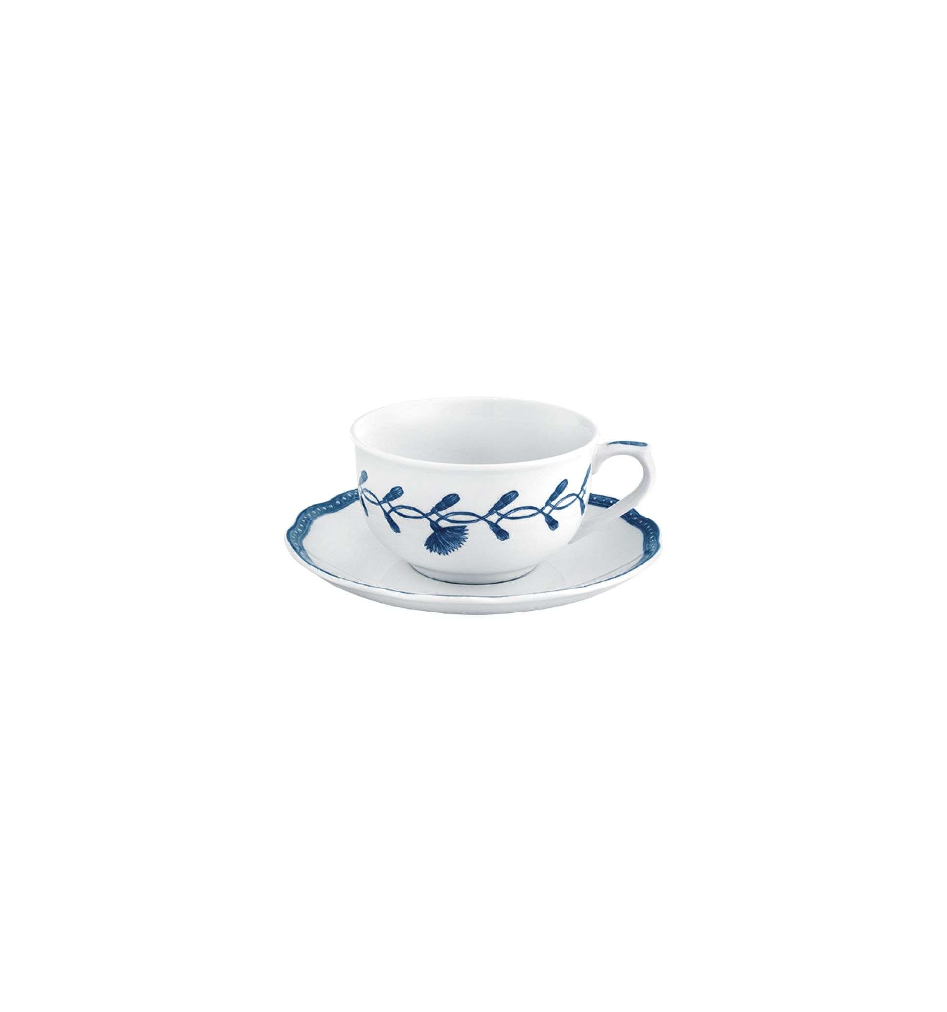 Imagen 1 de Taza de té con plato Jane - Azul Azul