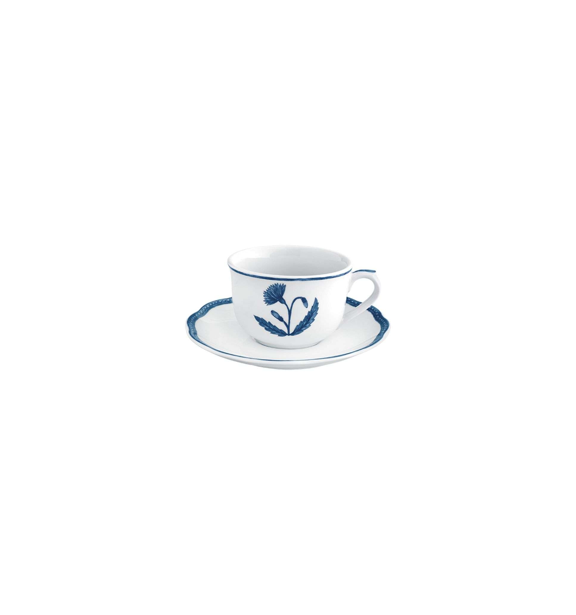 Imagen 1 de Taza de café con plato Jane Azul Azul
