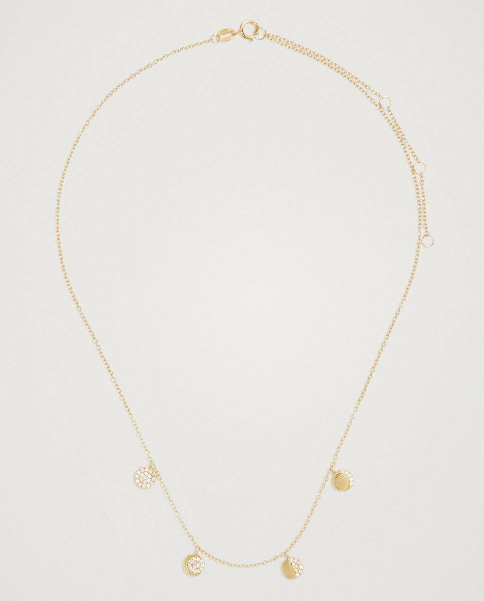 Imagen 1 de Collar de plata de ley con abalorios en - Parfois - Dorado Dorado