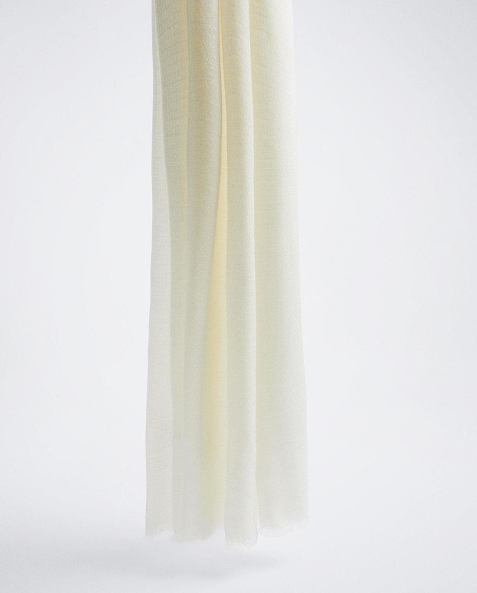 Pañuelo con pespuntes en liso - Parfois - Natural Natural-2