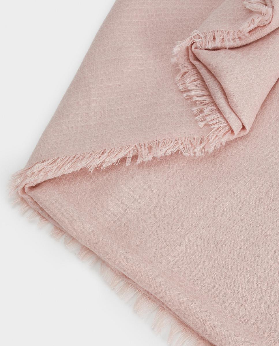 Pañuelo con pespuntes en liso - Parfois - Rosa claro Rosa claro-3