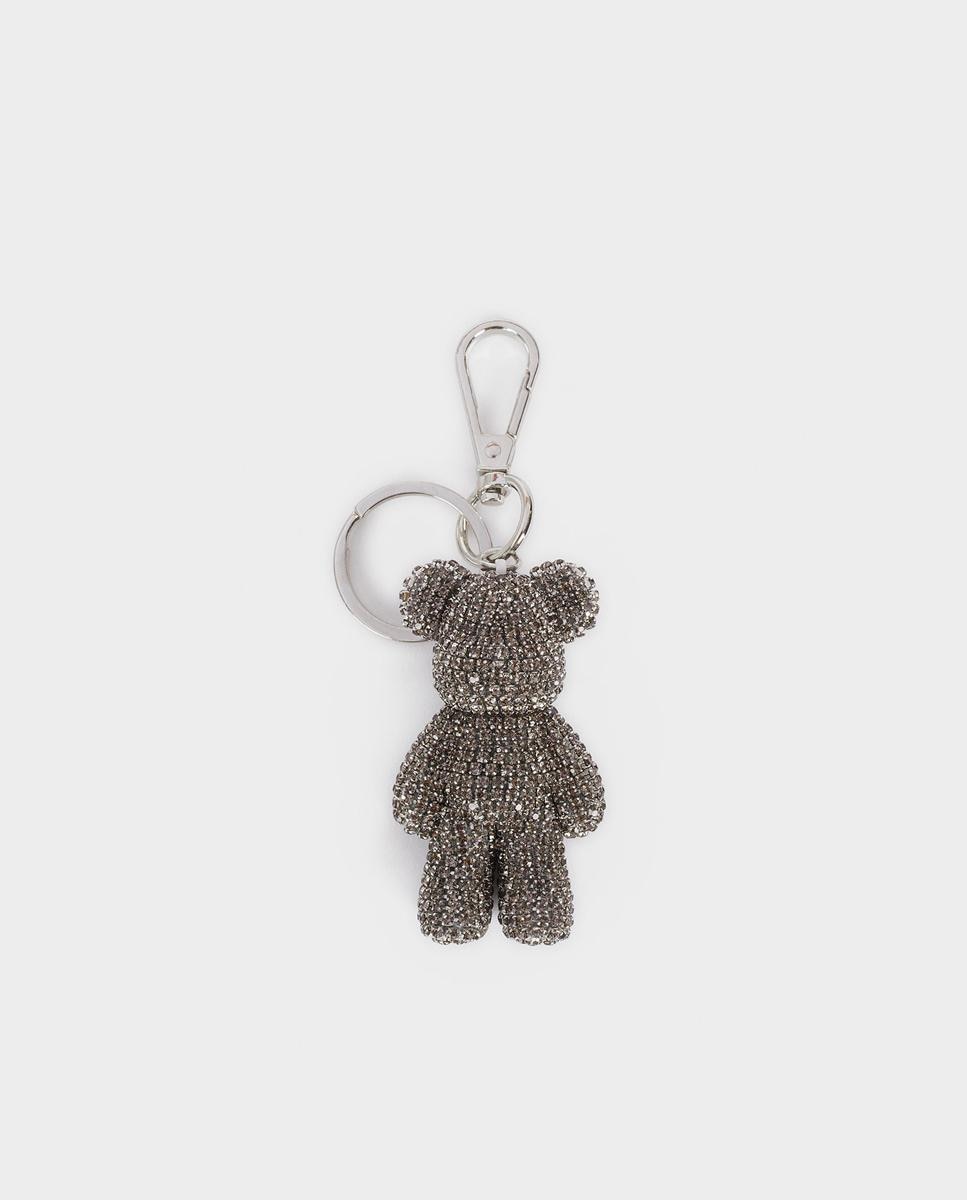 Llavero con forma de oso plateado - Parfois - Plata metalizada Plata metalizada-1