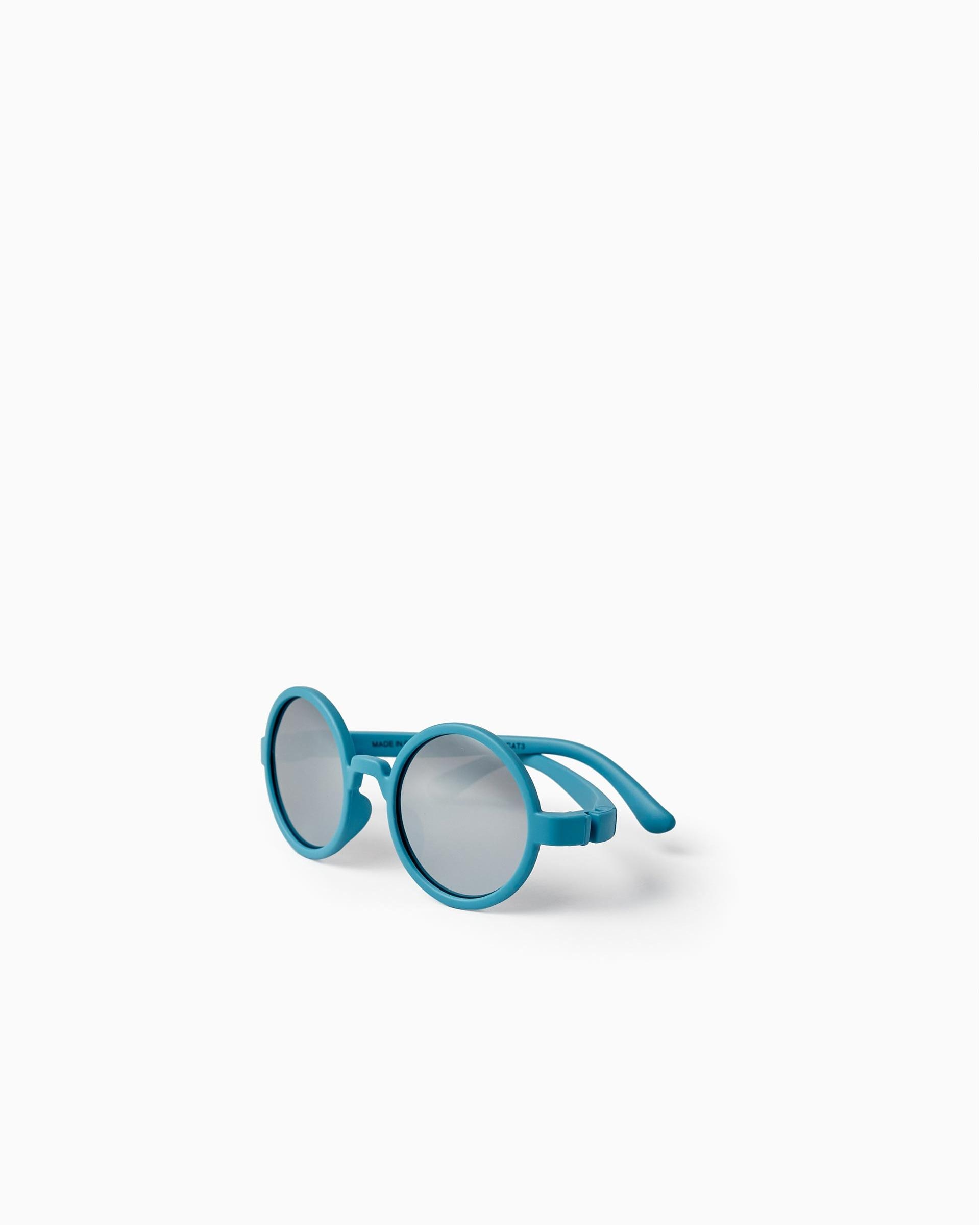 Gafas de sol de niño en azul con cinta de silicona